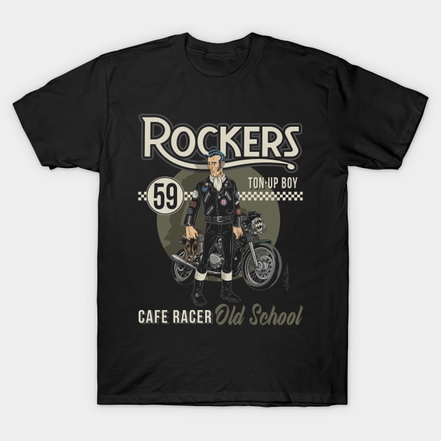 Cafe Racer T-Shirt by nanobarbero